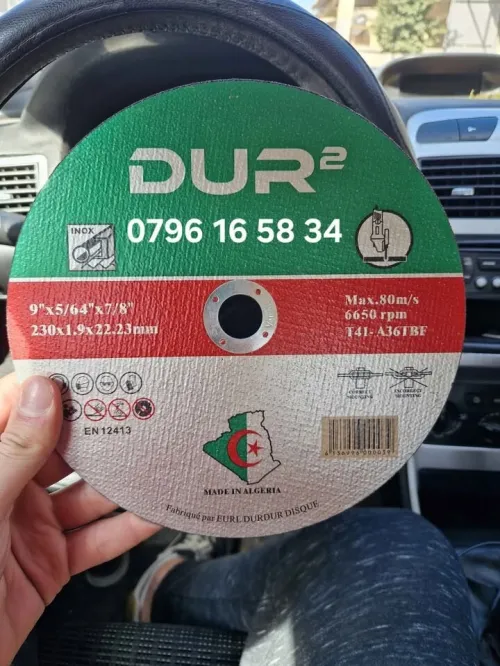 Disque de coupe Inox - Produit 100% Made in Algeria
