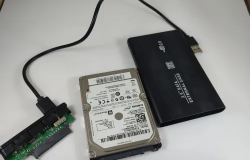 Disque dur 500 gb 2.5 hdd pour pc portable avec boite external 2 en 1