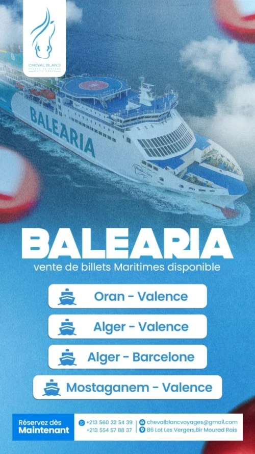 BILLET MARITIME - Balearia et NAWRES