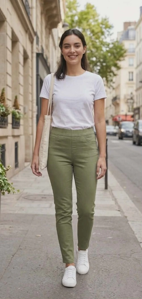 Pantalon casual extensible