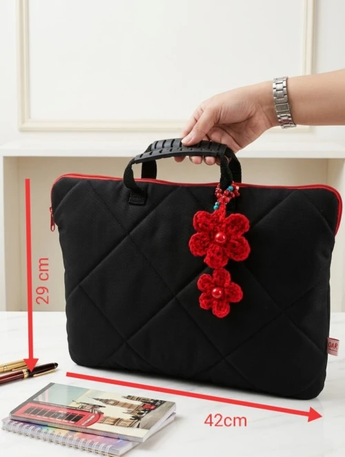 Sac ordinateur handmade + trousse multi-usage