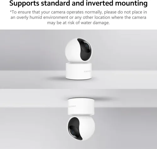 Xiaomi Mi Smart Camera Surveillance C200 WiFi Intérieure 360 degré FHD, Détection Humaine AI Suivi Intelligent Sirène Audio Bidirectionnel