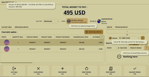 برنامج البيع بالتجزئة Logiciel du vente/superette FlamePOS