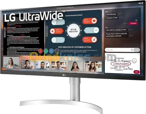 Moniteur UltraWide LG 34WN650W  34 pouces 21:9 FHD 2560 x 1080 IPS VESA DisplayHDR 400 AMD FreeSync 