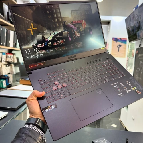 ASUS TUF GAMING A17  AMD Ryzen 7 7735HS à 4.75 GHz 16GB  512GB SSD 17 FULL HD 144Hz  RTX 4050 6GB
