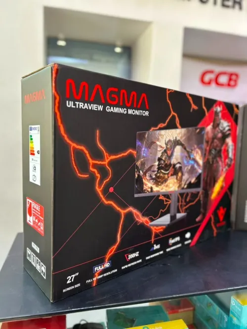 ECRAN MAGMA FLAT LED BLACK COLOR GAMING*27* 1920*1080*200HZ FAST IPS PANEL SPEAKER HEIGHT
