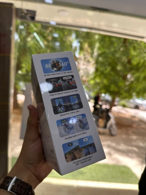 INSTA 360 X5  Caméra de poche 360 8K 72MP timelapses 11K. Étanchéité 15 m