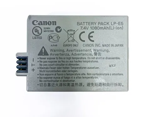 Batterie LP-E5  pour appareils photo  Canon EOS 450D 500D 1000D