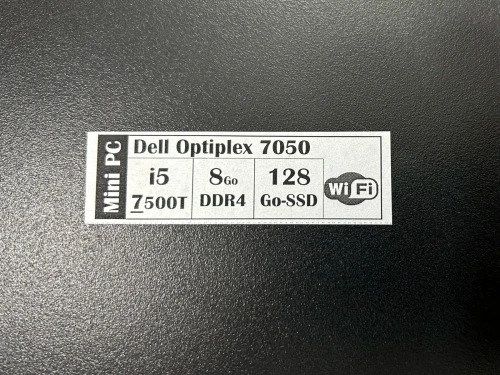 MINI PC DELL i5 7eme / 8Go/128Go SSD/WIFI
