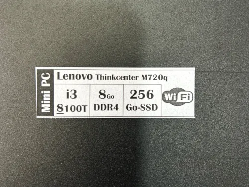 MINI PC LENOVO - i3 8eme /8Go /256Go SSD / Wifi