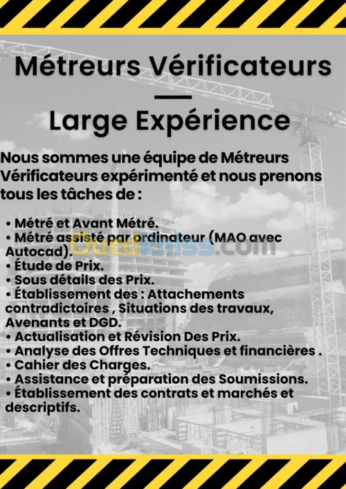 Métreur Vérificateur 
