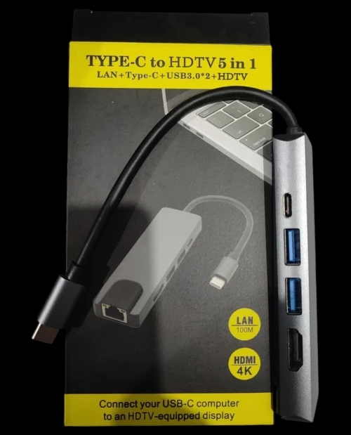 TYPE-C To HDTV 5 In 1 Adapter