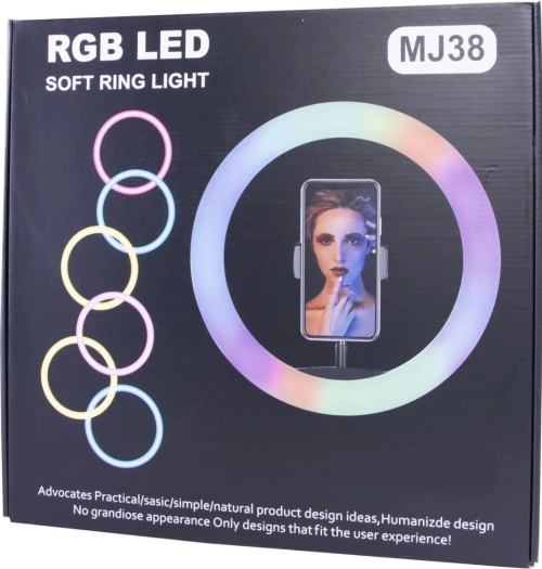 RGB LED SOFT RING LIGHT MJ38