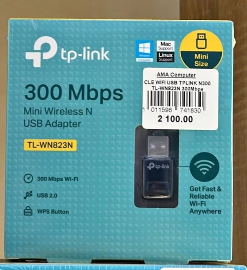 CLE WIFI USB TPLINK N300 TL-WN823N 300Mbps