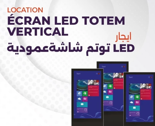 Location écran led totem vertical 