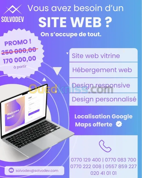 Création de Site Web Professionnels en Algérie