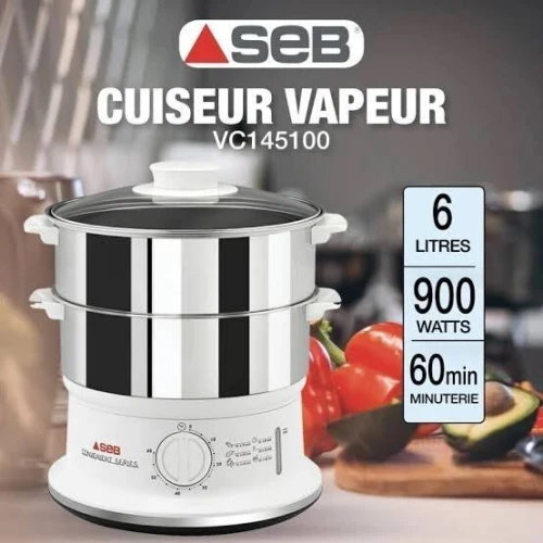 Cuiseur vapeur SEB inox