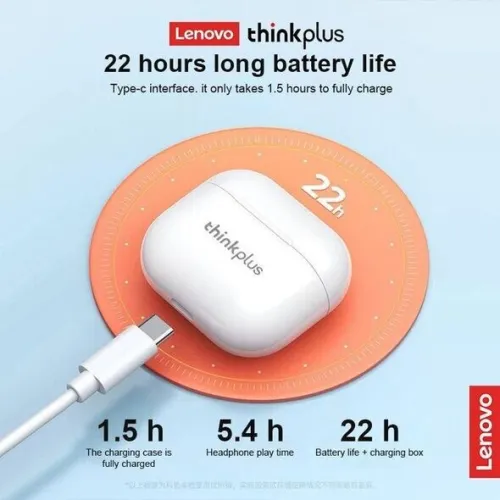 سماعات رأس بلوتوث لاسلكية النوعية الجيد LENOVO Écouteurs Bluetooth 5.0 Think Plus Sans Fil LP-40 Pro