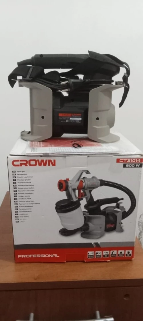 COMPRESSEUR POUR PISTOLET PEINTURE CROWN CT31014 600W