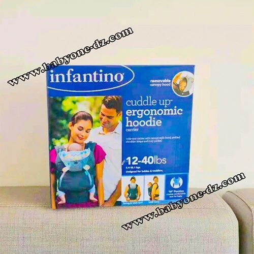 Porte Bébé Ergonomic Hoodie Carrier Infantino, Kangourou porte bébé 20 kg Infantino