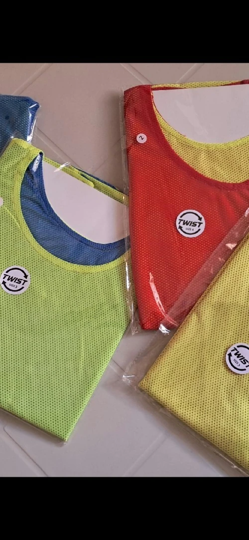 Dossards réversibles (2 couleurs) Idéal pour clubs et tournois