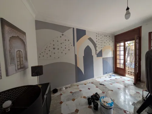 الرسم على الجدران dessin sur le mur
