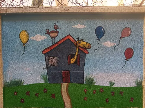 الرسم على الجدران dessin sur le mur