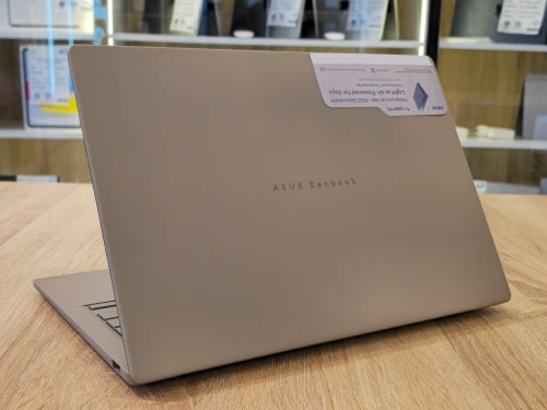( VENDU ) ASUS  ZENBOOK A14 SNAPDRAGON X126100 16G 512G SSD 14'' OLED Beige Poids 0.98kg