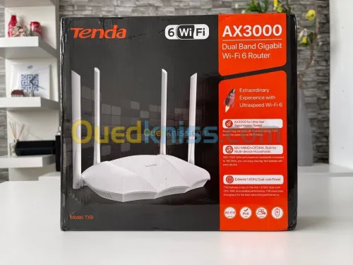 Point d'accès Tenda Tx9 AX3000 Dual-Band Gigabit Routeur Wifi6