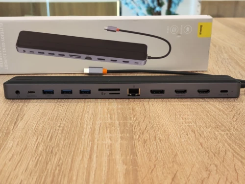 (VENDU) STATION DOKING BASEUS ELITEJOY GEN-2 12PORT TYPE-C (LAPTOPS/TABLETTES/SMARTPHONES)