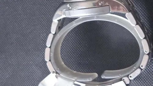 montre homme fossil mécanique automatique toute en acier inoxydable