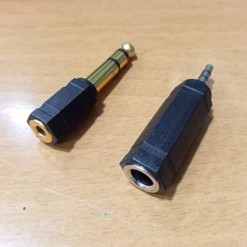 Prise adaptateur fiche jack 3,5mm/ 6,35mm