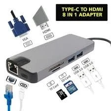 Type-C TO HDMI 8 in 1