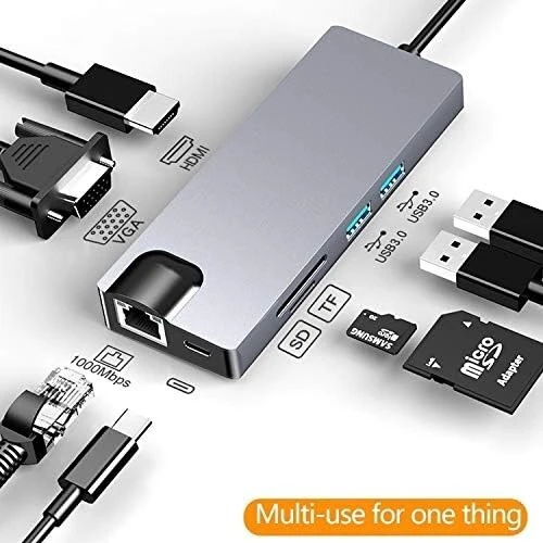 Hub Type-C vers HDMI (8 en 1)