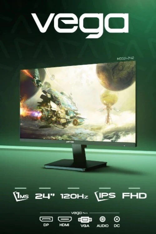 ECRAN MATOS VEGA MSG2412-01 (120HZ/ IPS /24" FHD)