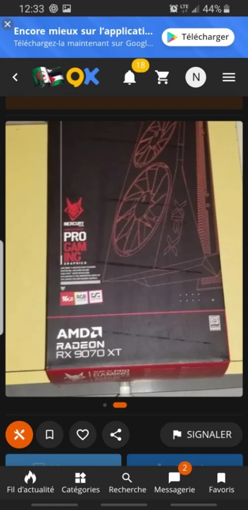 XFX MERCURY AMD RADEON RX9070 XT OC Gaming Édition with RGB