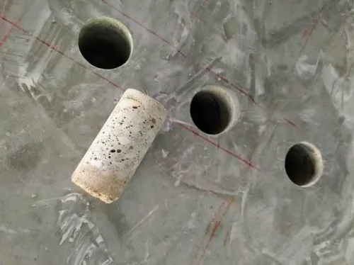 Carottage a béton ثقب الخرسانة