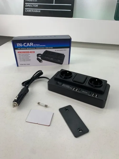 Onduleur de Voiture Intelligent avec Sorties USB Type C 150 W مقبس طاقة للسيارات
