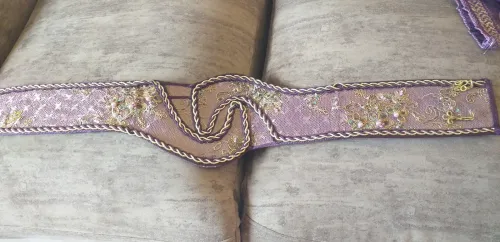 Kaftan en deux pièces violet