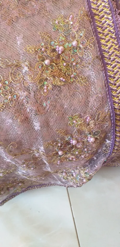 Kaftan en deux pièces violet