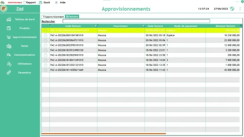 Logiciel de gestion de stock commercial 
