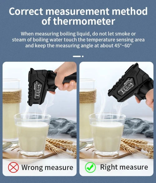 Thermomètre hygromètre infrarouge Laser sans contact 