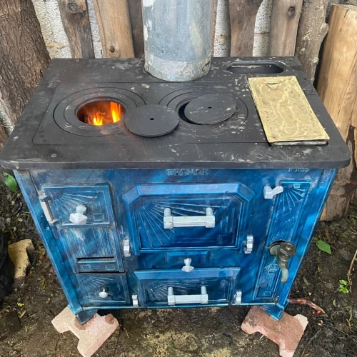 cuisinière a bois en fonte four مطبخ فونت يشتغل بالحطب او الفحم
