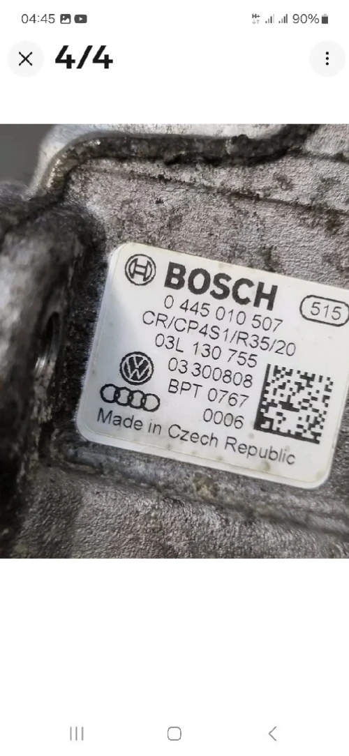 POMPE HAUTE PRESSION :HP: PASSÂT CC .AUDI. Q5.A6.03L130755