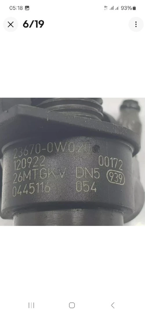 INJTCTEURS AURIS .YARIS. 236700W020