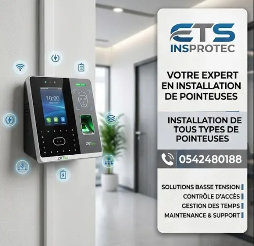 Installation de Pointeuses et Systèmes de Gestion du Temps de Présence