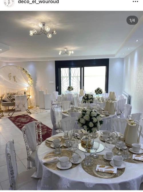 Location de matériels de décorations (mariages anniversaires fiançailles Saint-Valentin)