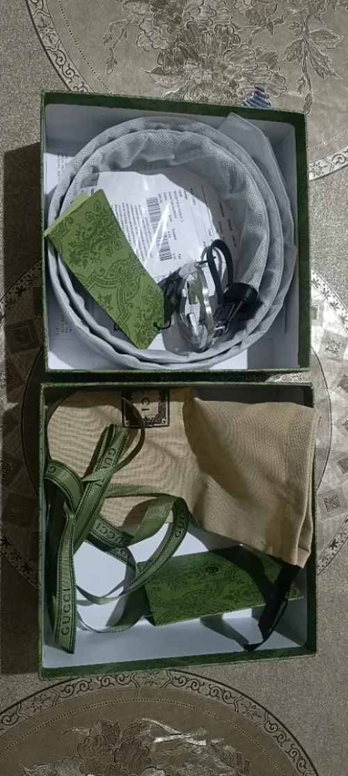 Ceinture Luxury Gucci (Modèle Signature) avec boucle GG - Super Copy - Packaging Complet