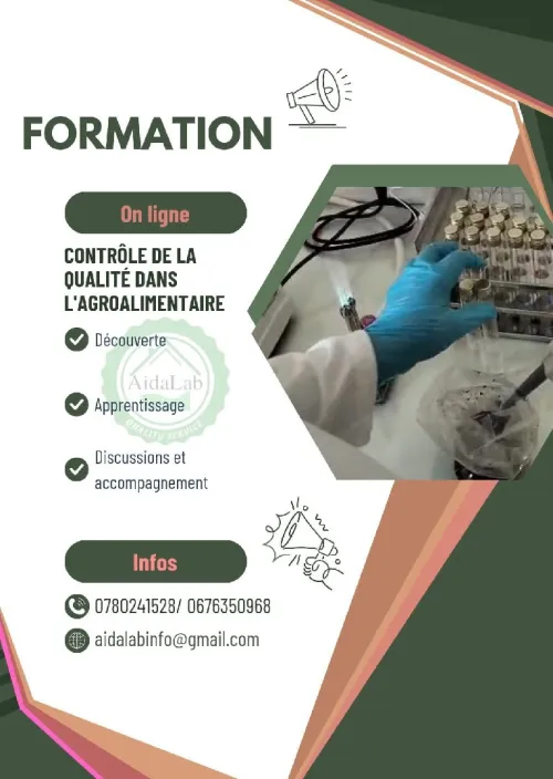 Formation sur le contrôle de la qualité dans l'agroalimentaire 