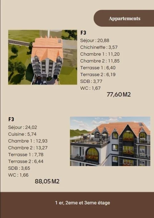 Vente Appartement F3 Tizi Ouzou Tigzirt